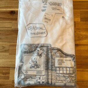 Daniel Arsham x Pokemon x Uniqlo Crystal Pokedex Tee White Size XL